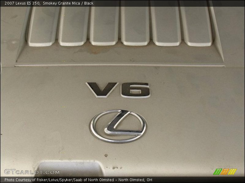 Smokey Granite Mica / Black 2007 Lexus ES 350
