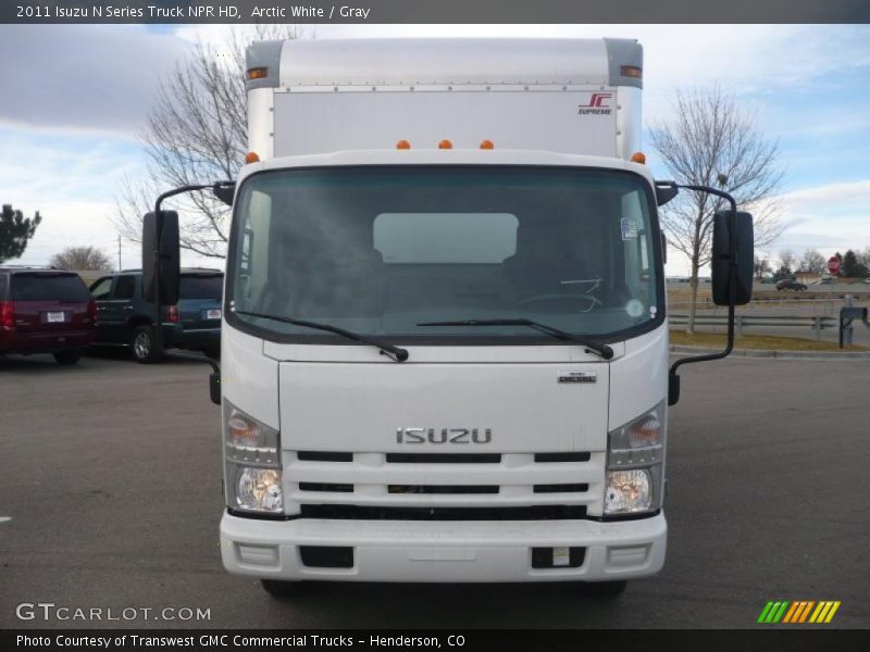 Arctic White / Gray 2011 Isuzu N Series Truck NPR HD