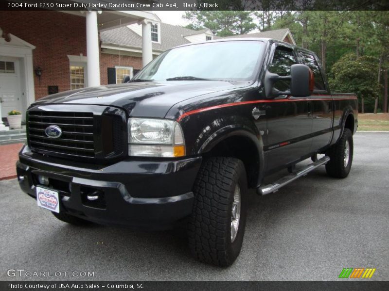 Black / Black 2004 Ford F250 Super Duty Harley Davidson Crew Cab 4x4