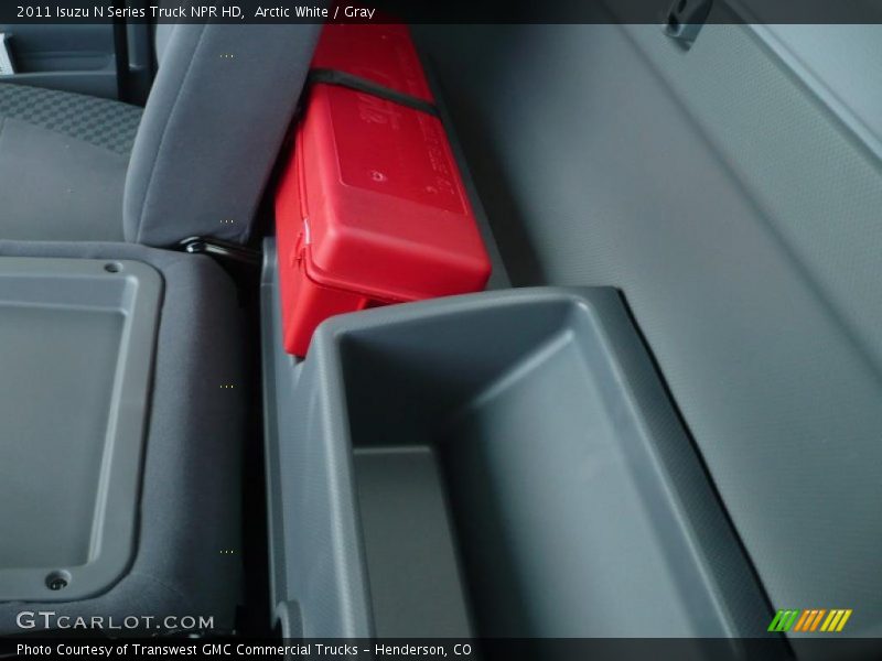 Arctic White / Gray 2011 Isuzu N Series Truck NPR HD