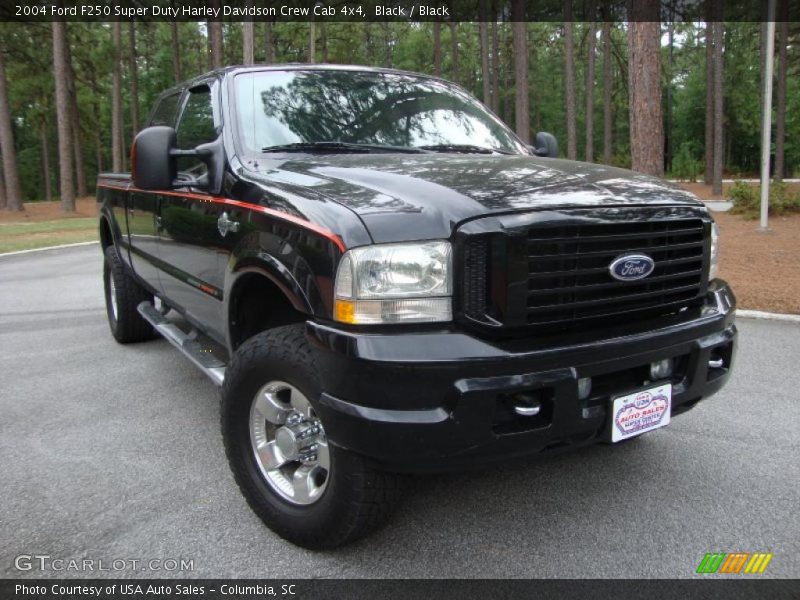 Black / Black 2004 Ford F250 Super Duty Harley Davidson Crew Cab 4x4