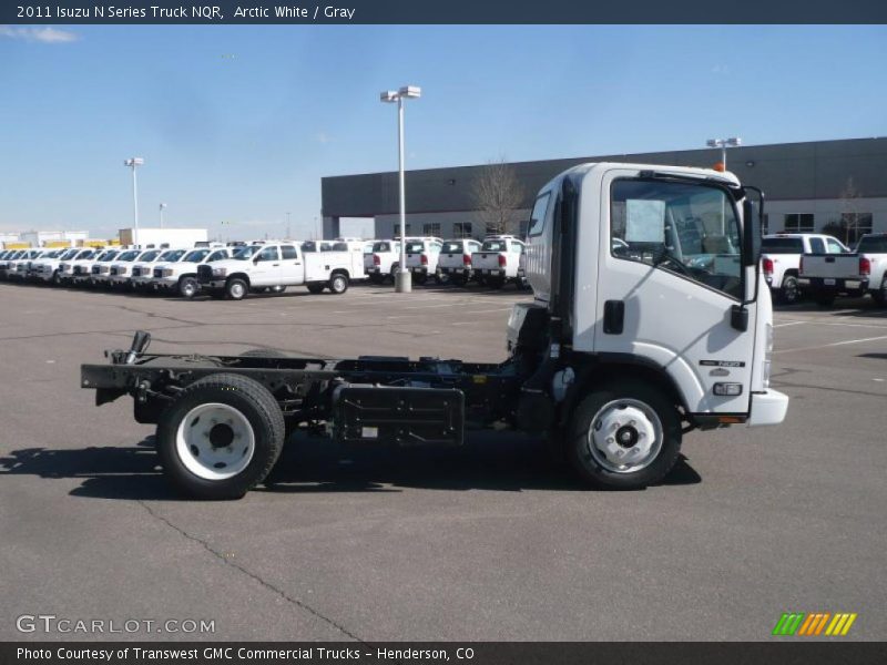 Arctic White / Gray 2011 Isuzu N Series Truck NQR