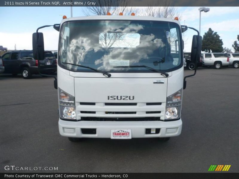 Arctic White / Gray 2011 Isuzu N Series Truck NQR