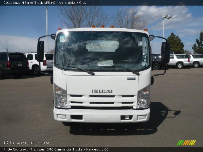 Arctic White / Gray 2011 Isuzu N Series Truck NPR HD