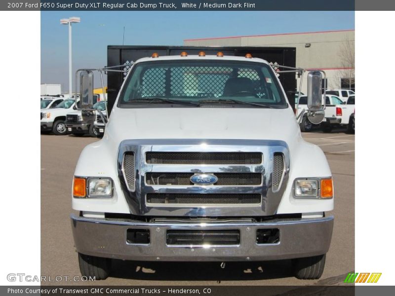 White / Medium Dark Flint 2007 Ford F650 Super Duty XLT Regular Cab Dump Truck