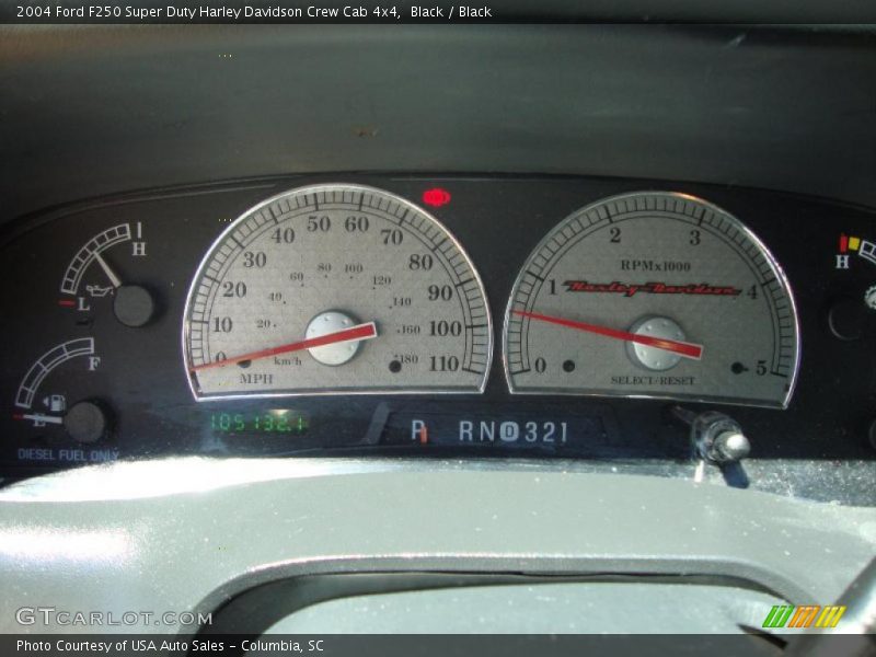  2004 F250 Super Duty Harley Davidson Crew Cab 4x4 Harley Davidson Crew Cab 4x4 Gauges
