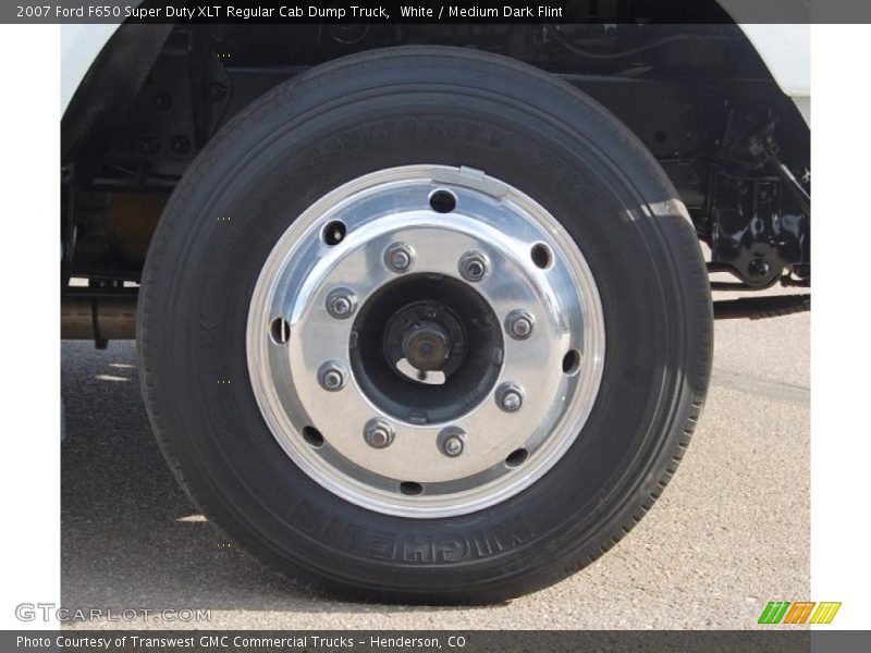 White / Medium Dark Flint 2007 Ford F650 Super Duty XLT Regular Cab Dump Truck