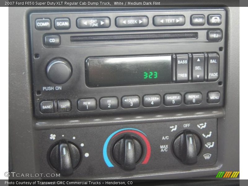 Controls of 2007 F650 Super Duty XLT Regular Cab Dump Truck