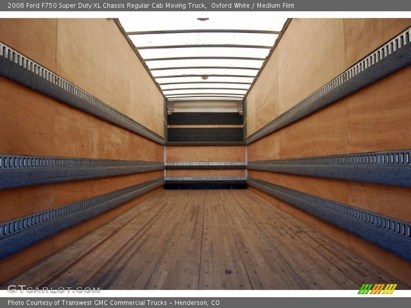 Oxford White / Medium Flint 2008 Ford F750 Super Duty XL Chassis Regular Cab Moving Truck