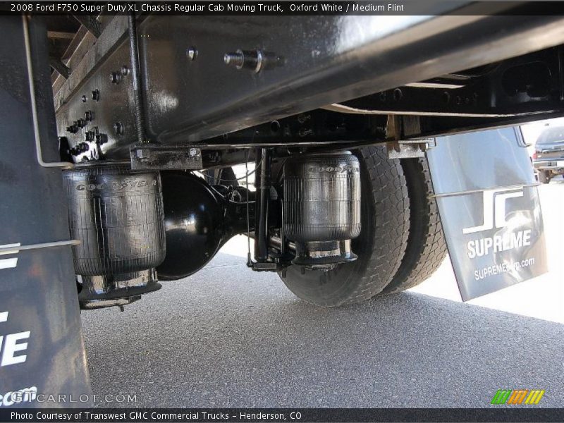 Oxford White / Medium Flint 2008 Ford F750 Super Duty XL Chassis Regular Cab Moving Truck