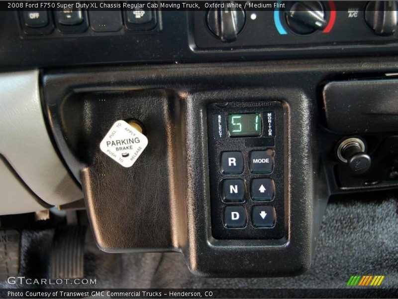 Oxford White / Medium Flint 2008 Ford F750 Super Duty XL Chassis Regular Cab Moving Truck