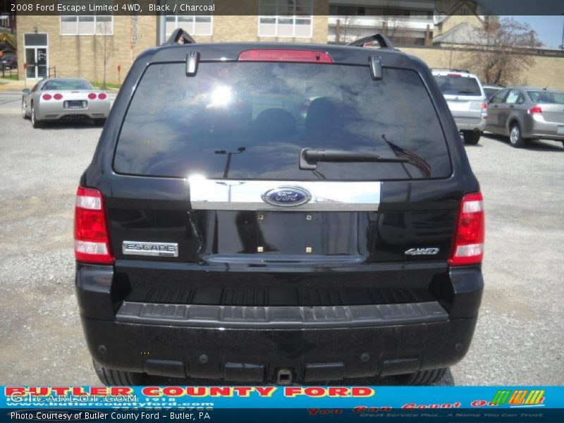 Black / Charcoal 2008 Ford Escape Limited 4WD
