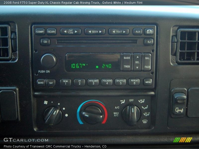 Controls of 2008 F750 Super Duty XL Chassis Regular Cab Moving Truck