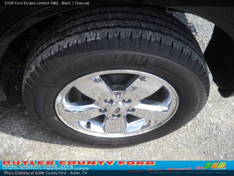 Black / Charcoal 2008 Ford Escape Limited 4WD