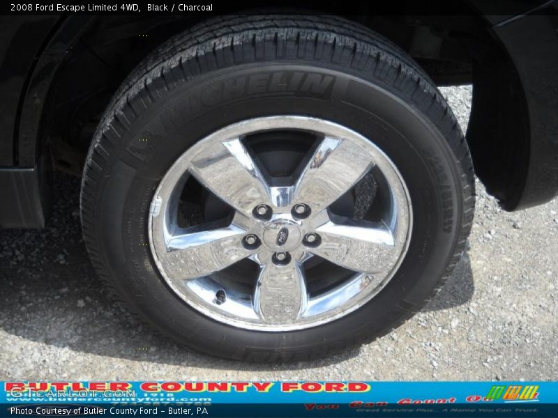 Black / Charcoal 2008 Ford Escape Limited 4WD