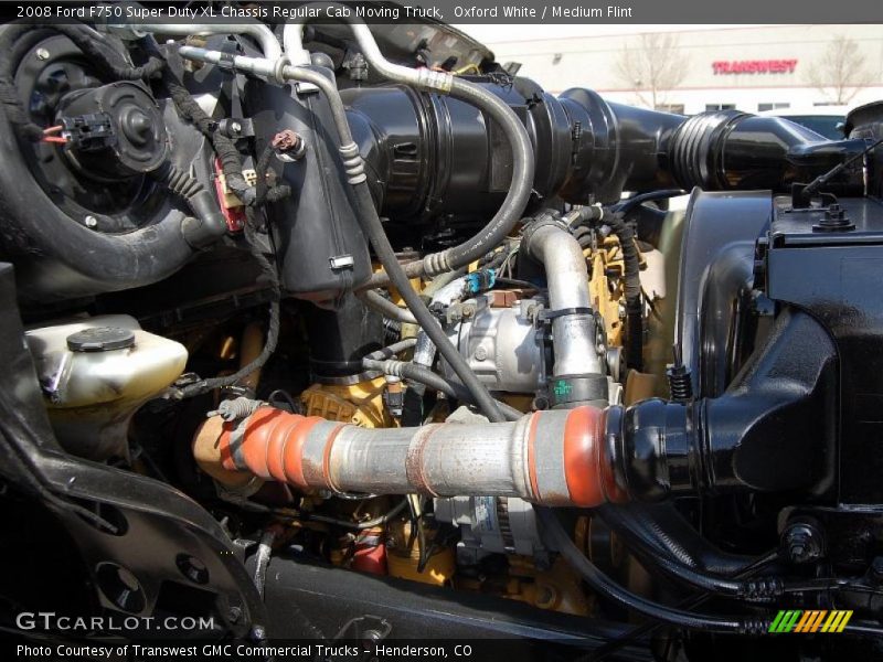 Oxford White / Medium Flint 2008 Ford F750 Super Duty XL Chassis Regular Cab Moving Truck