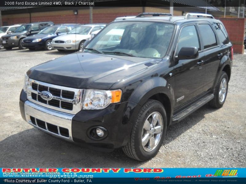 Black / Charcoal 2008 Ford Escape Limited 4WD