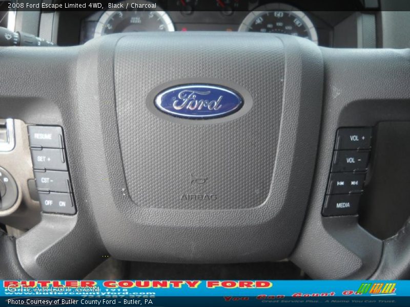 Black / Charcoal 2008 Ford Escape Limited 4WD