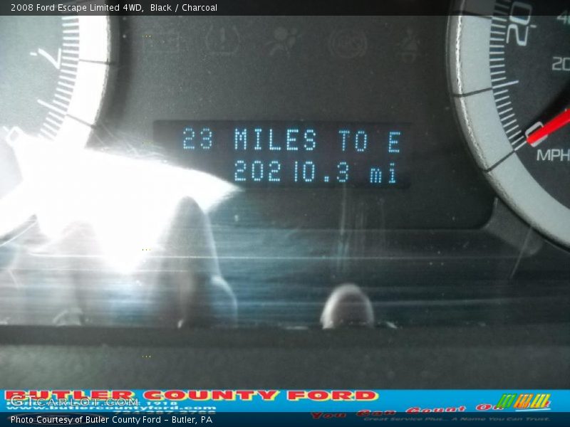 Black / Charcoal 2008 Ford Escape Limited 4WD