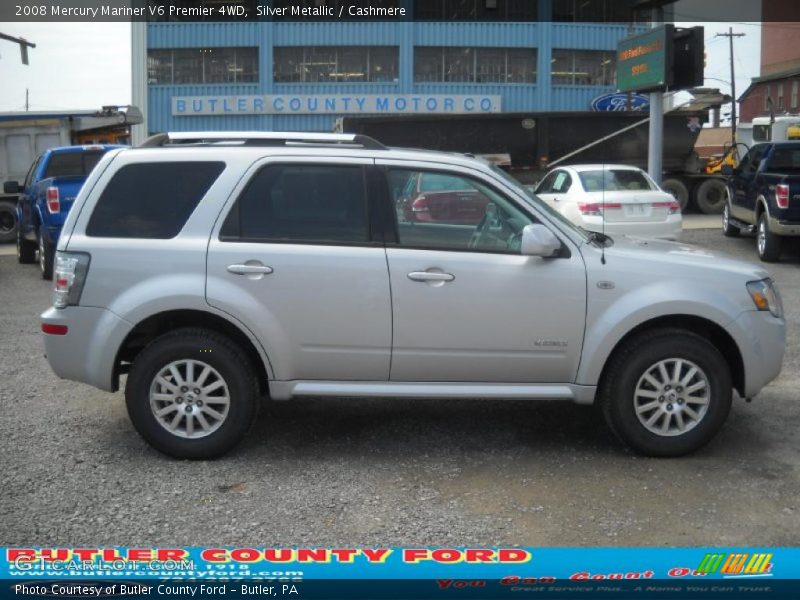 Silver Metallic / Cashmere 2008 Mercury Mariner V6 Premier 4WD