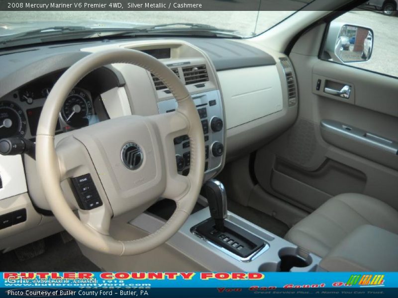 Silver Metallic / Cashmere 2008 Mercury Mariner V6 Premier 4WD