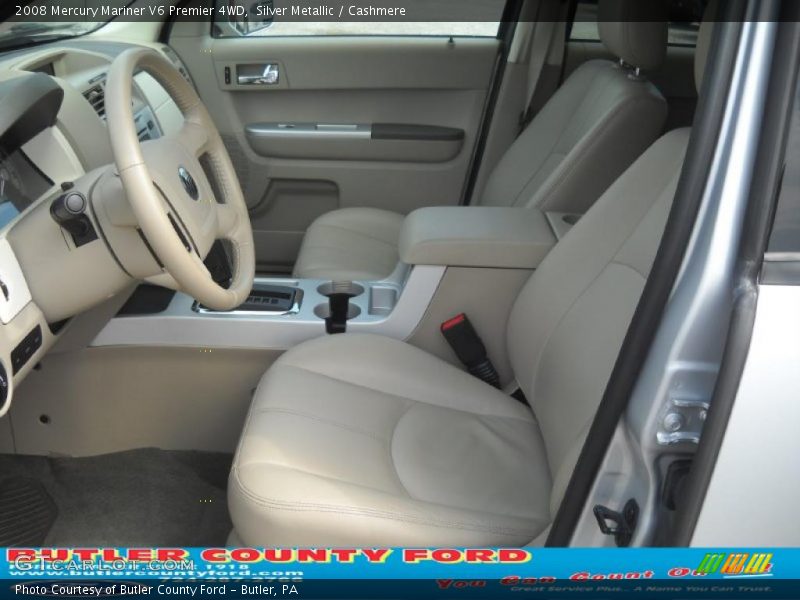 Silver Metallic / Cashmere 2008 Mercury Mariner V6 Premier 4WD