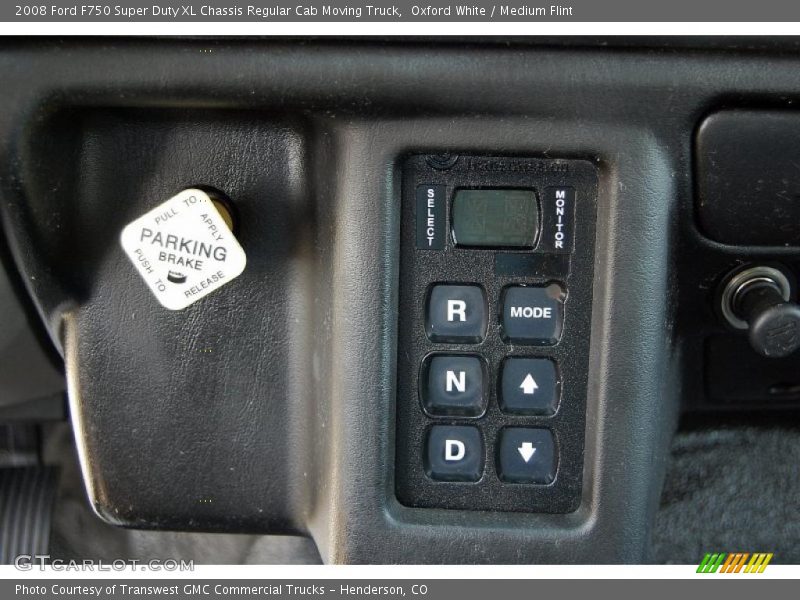 Oxford White / Medium Flint 2008 Ford F750 Super Duty XL Chassis Regular Cab Moving Truck