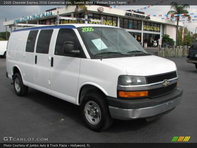 Summit White / Medium Dark Pewter 2005 Chevrolet Express 3500 Commercial Van