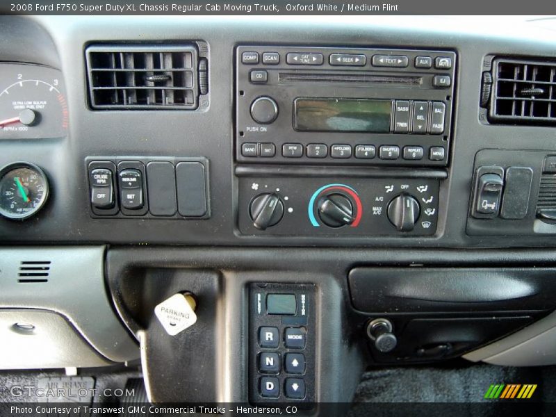 Oxford White / Medium Flint 2008 Ford F750 Super Duty XL Chassis Regular Cab Moving Truck