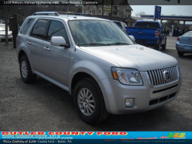 Silver Metallic / Cashmere 2008 Mercury Mariner V6 Premier 4WD