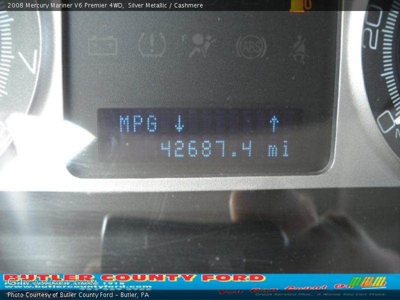 Silver Metallic / Cashmere 2008 Mercury Mariner V6 Premier 4WD
