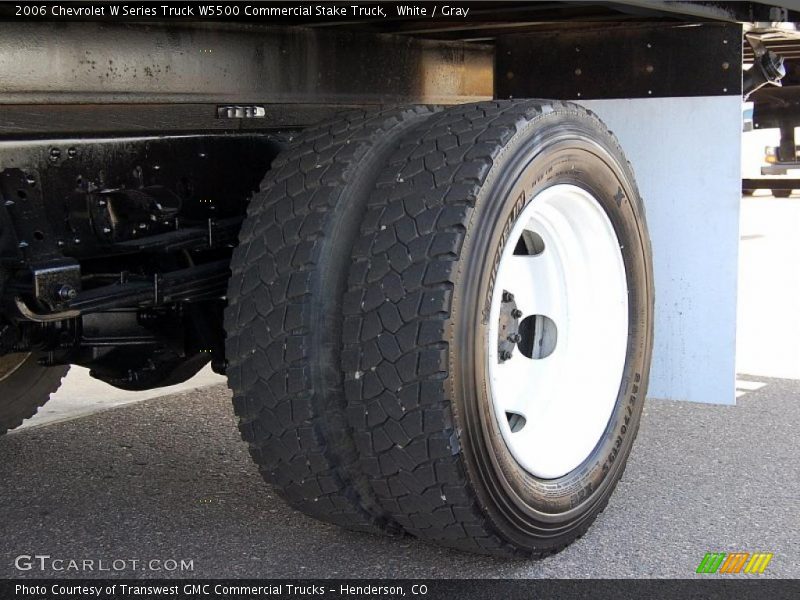 White / Gray 2006 Chevrolet W Series Truck W5500 Commercial Stake Truck