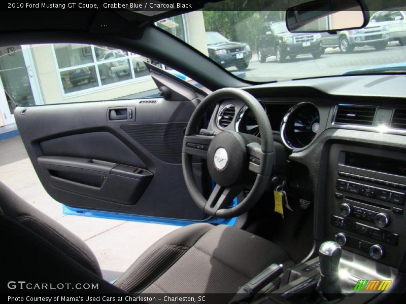 Grabber Blue / Charcoal Black 2010 Ford Mustang GT Coupe