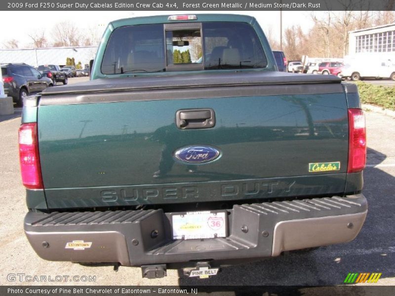 Forest Green Metallic / Medium Stone/Dark Rust 2009 Ford F250 Super Duty Cabelas Edition Crew Cab 4x4