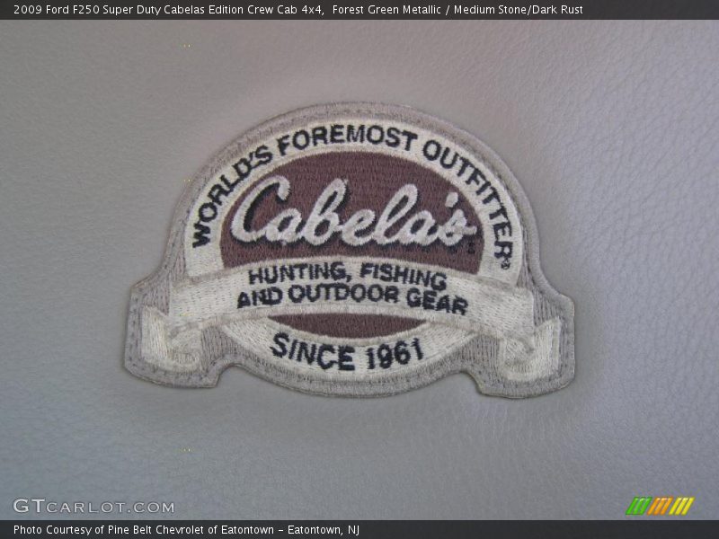 Forest Green Metallic / Medium Stone/Dark Rust 2009 Ford F250 Super Duty Cabelas Edition Crew Cab 4x4