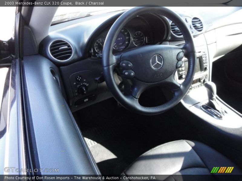 Black / Charcoal 2003 Mercedes-Benz CLK 320 Coupe