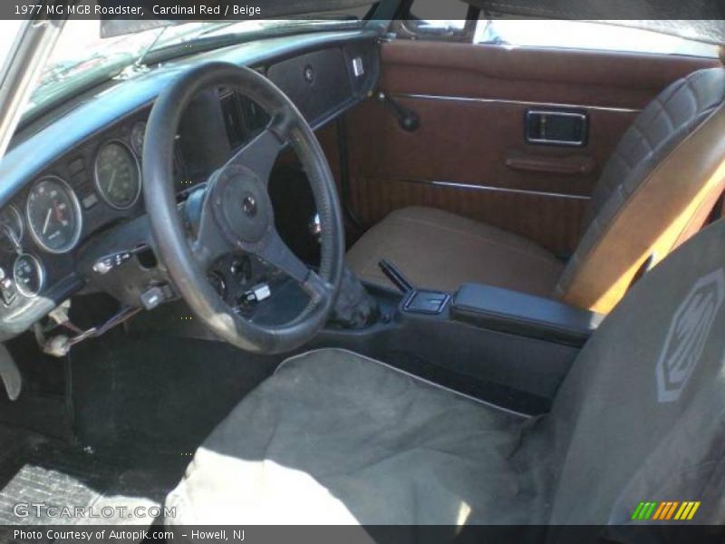  1977 MGB Roadster Beige Interior