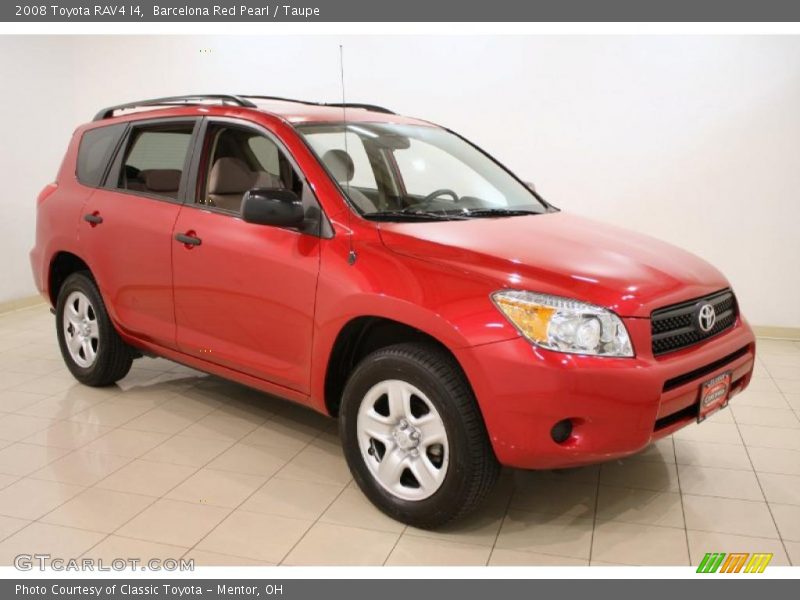 Barcelona Red Pearl / Taupe 2008 Toyota RAV4 I4