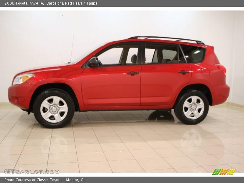 Barcelona Red Pearl / Taupe 2008 Toyota RAV4 I4