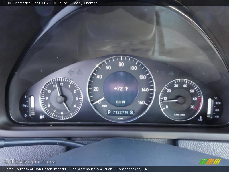  2003 CLK 320 Coupe 320 Coupe Gauges