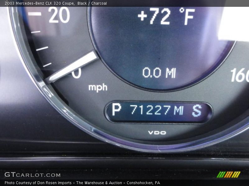 Black / Charcoal 2003 Mercedes-Benz CLK 320 Coupe