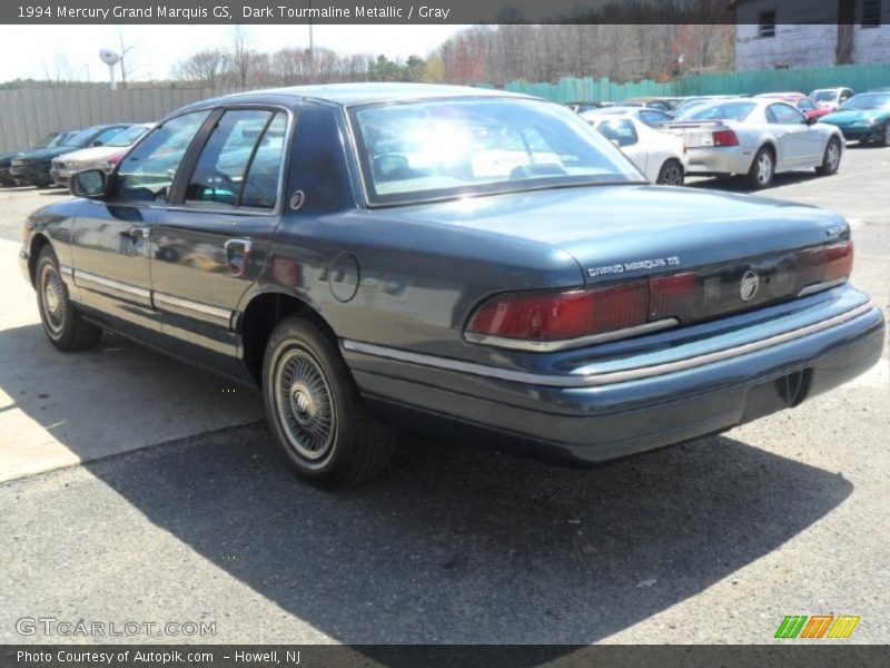 Dark Tourmaline Metallic / Gray 1994 Mercury Grand Marquis GS