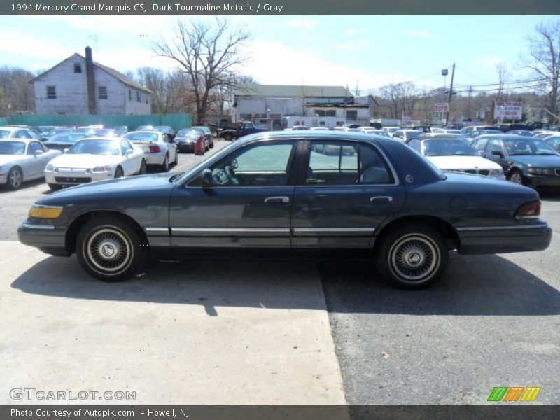 Dark Tourmaline Metallic / Gray 1994 Mercury Grand Marquis GS