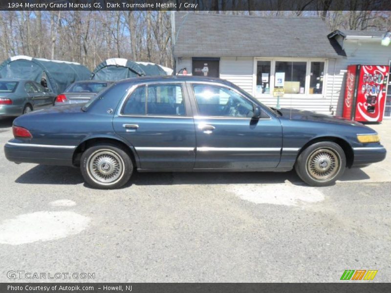 Dark Tourmaline Metallic / Gray 1994 Mercury Grand Marquis GS