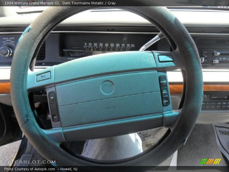 Dark Tourmaline Metallic / Gray 1994 Mercury Grand Marquis GS
