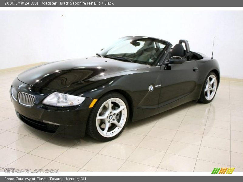 Black Sapphire Metallic / Black 2006 BMW Z4 3.0si Roadster