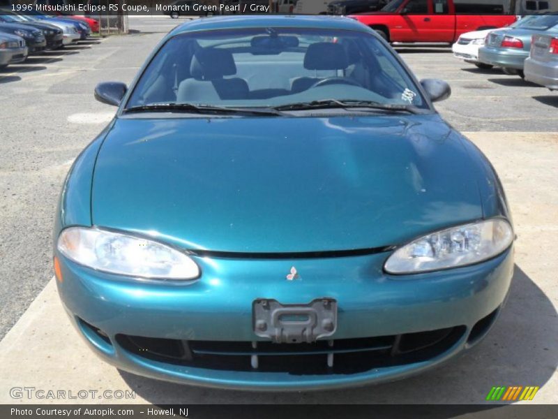 Monarch Green Pearl / Gray 1996 Mitsubishi Eclipse RS Coupe