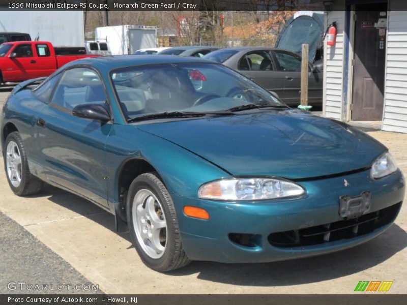 Monarch Green Pearl / Gray 1996 Mitsubishi Eclipse RS Coupe