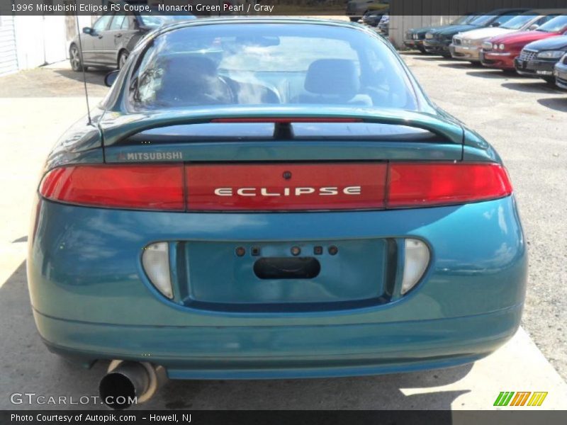 Monarch Green Pearl / Gray 1996 Mitsubishi Eclipse RS Coupe
