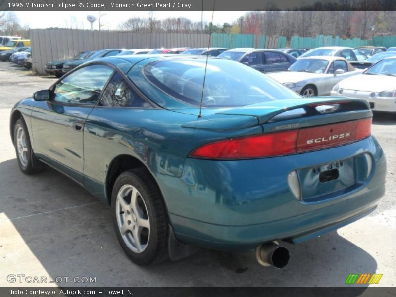 Monarch Green Pearl / Gray 1996 Mitsubishi Eclipse RS Coupe